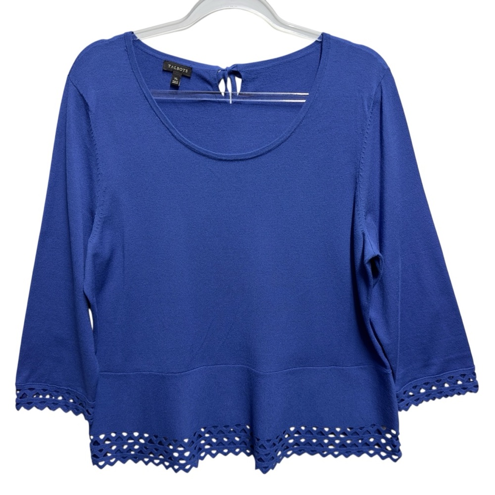 Herringbone Triangle Geometric Cut Out Structured Viscose Knit Sweater